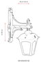 Opviq Lámpara de Pared Exterior Negra BAP-68185-BSY-M2